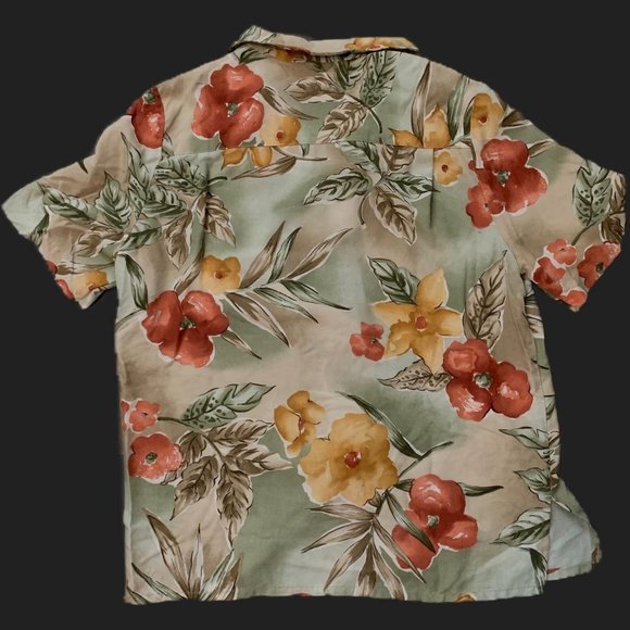 ALFRED DUNNER hawaiian floral button up shirt - Picture 2 of 3